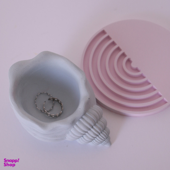 ظرف دکوری مدل بتنی طرح صدف حلزونی