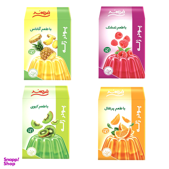 پور ژله فرمند مجموعه چهار عددی