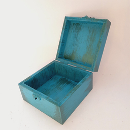 جعبه هدیه چوبی مدل سنتی طرح کاشی کد SB02