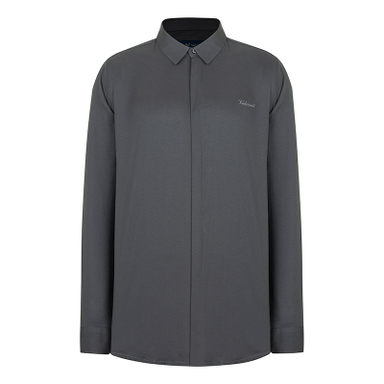 پیراهن آستین بلند مردانه والیانت استایل شانلی رنگ نوک مدادی