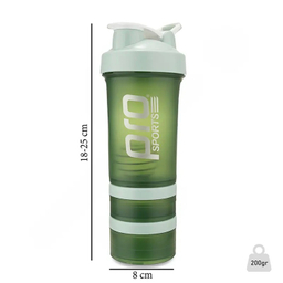 قمقمه شیکر ورزشی پرو اسپرتز مدل 3 تکه کد 40 گنجایش 500 سی سی