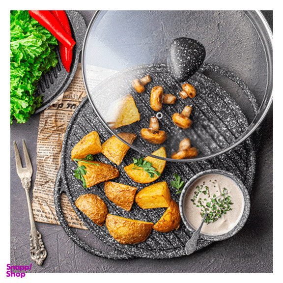 تابه گریل درب دار نالینو مدل Spiza سایز 28