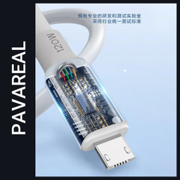 کابل تبدیل USB به MicroUSB پاواریال مدل DC05M طول 1 متر