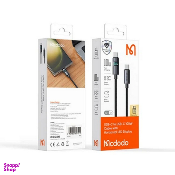 کابل Type-C مک دودو مدل CA-5610 LED طول 1.2 متر