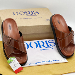 صندل مردانه دوریس مدل پدرام طبی کد 03 رنگ عسلی