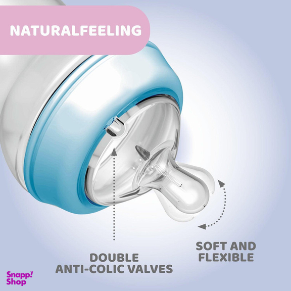 شیشه شیر چیکو مدل نچرال فیلینگ گنجایش 330 میلی لیتر