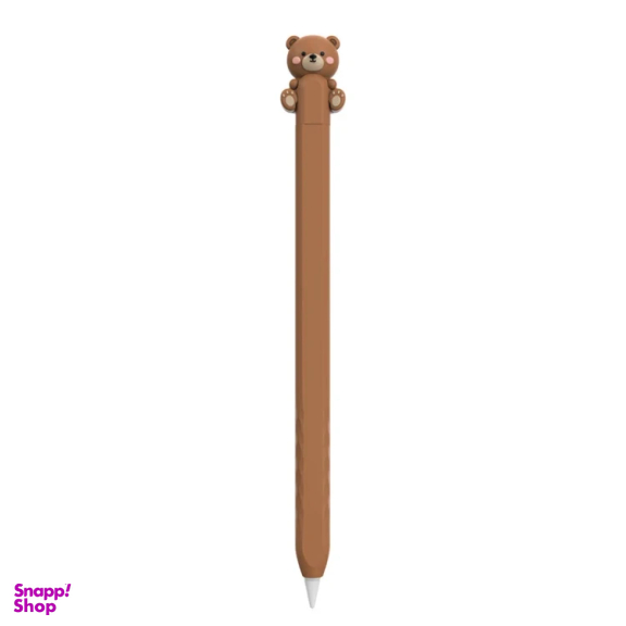 کاور قلم لمسی آهااستایل مدل PT129-2 طرح خرس مناسب اپل سری 2