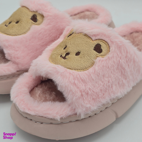 دمپایی حوله ای کد 7383 رنگ صورتی