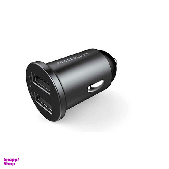 شارژر فندکی 24W پاورولوجی مدل PCCSR001-BK