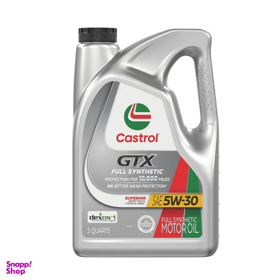 روغن موتور خودرو بنزینی کاسترول مدل GTX SP 5W-30 حجم 4.73 لیتر