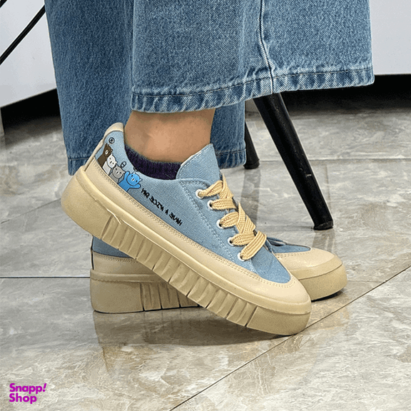 کفش زنانه مدل عروسکی کد 1108 رنگ آبی