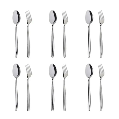 سرویس قاشق و چنگال 6 نفره بسته 12 عددی