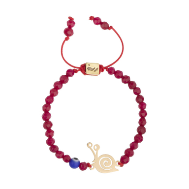 دستبند طلا 18 عیار دخترانه پرسته مدل 14077816