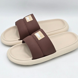 دمپایی مردانه زیتون مدل اسلیپر کد 0600 رنگ کرم