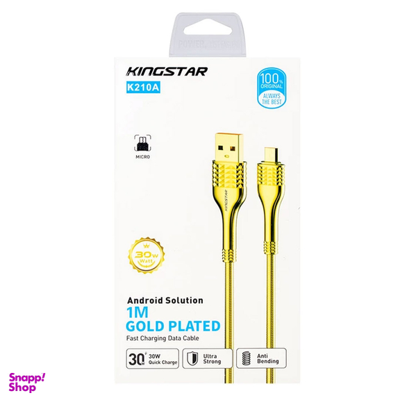 کابل تبدیل USB به MicroUSB کینگ استار مدل K210A طول 1 متر
