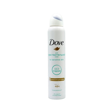 اسپری ضدتعریق 48 ساعته داو مدل for sensitive skin حجم 200 میلی لیتر