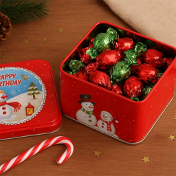 قوطی پذیرایی طرح آدم برفی