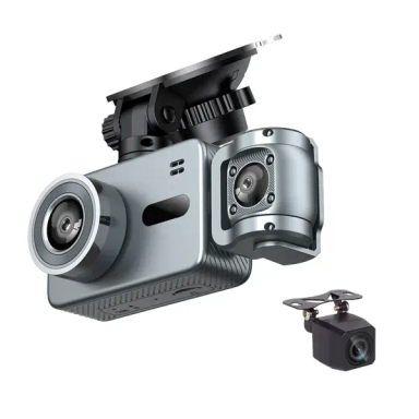دوربین ثبت وقایع خودرو مدل 3 لنز کد DCR509-4K+WiFi به همراه دوربین عقب