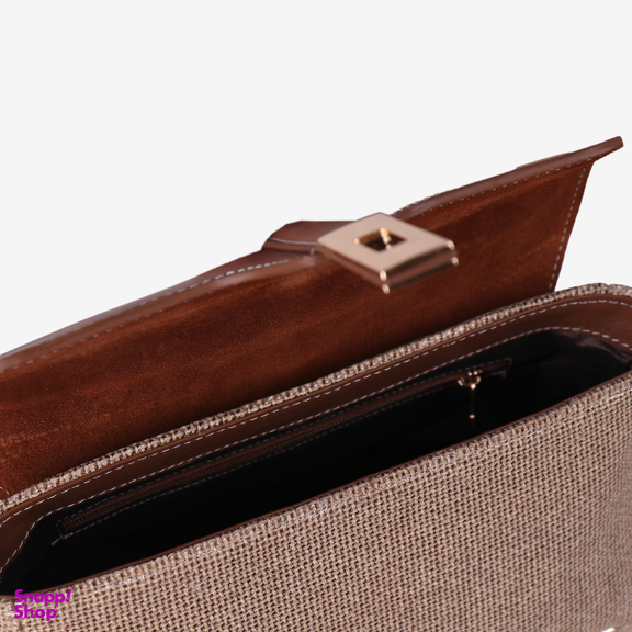 کیف رو دوشی چرم طبیعی زنانه مونو کد S0031