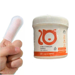 پد انگشتی مرطوب تائوتائو مناسب دندان، چشم و گوش سگ و گربه کد 21489 بسته 50 عددی