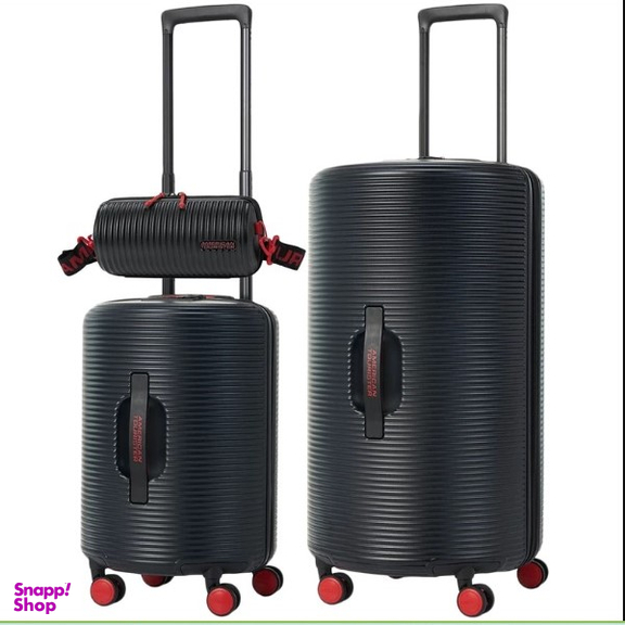 چمدان امریکن توریستر مدل ROLLIO QV1 مجموعه 3 عددی
