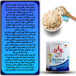 جو دو سر پرک صبحانه فوری ا آ ب وزن 300 گرم