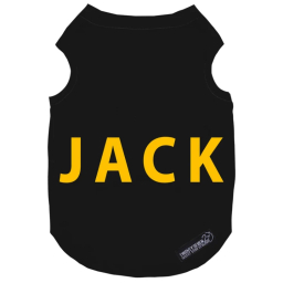 لباس سگ و گربه 27 طرح Jack کد MH1330 رنگ مشکی