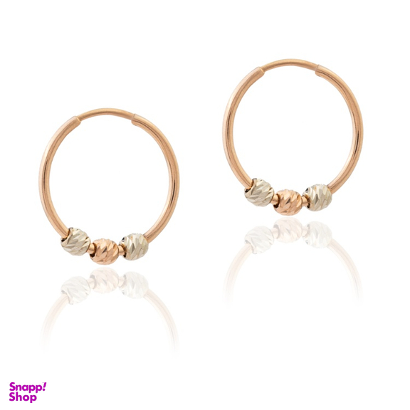 گوشواره طلا 18 عیار زنانه داریم طرح البرنادو 3S
