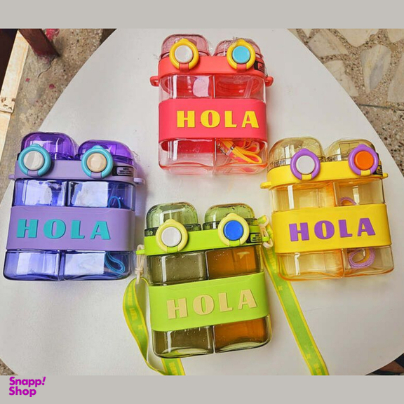 قمقمه دو مخزن بند دار مدل هولا کد 118 ظرفیت 500 میلی لیتر