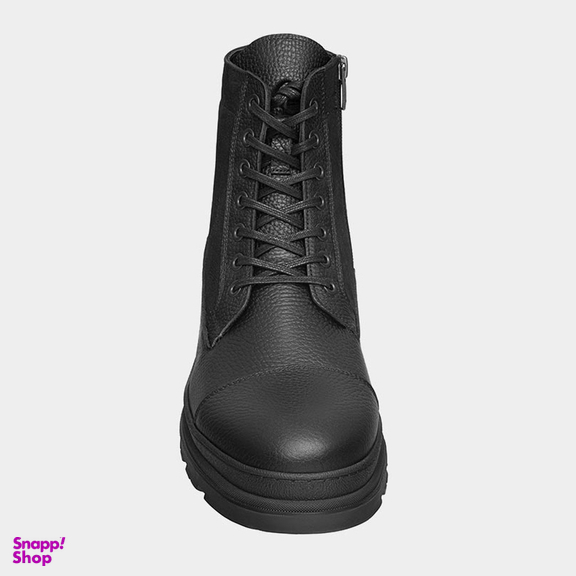 نیم بوت مردانه نوین چرم مدل MS3154 8048 رنگ مشکی