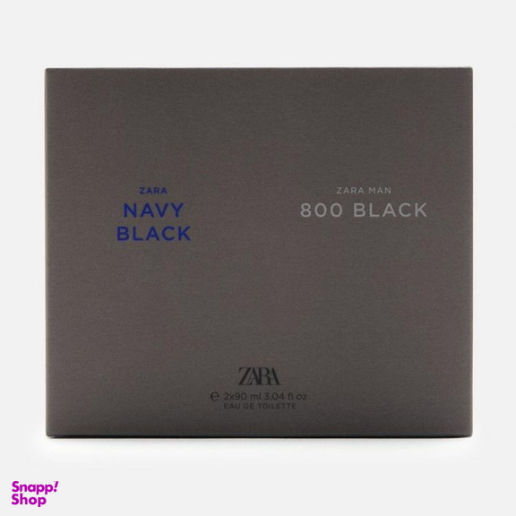 ادوتویلت مردانه زارا مدل Navy Black & 800 Black مجموعه 2 عددی