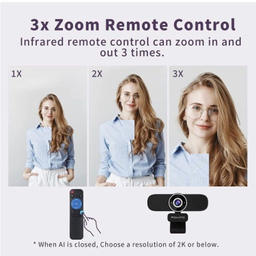وب کم پاویفو مدل 4K AI Auto-Framing With Remote Control