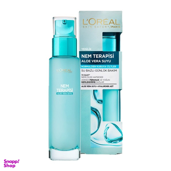 سرم آبرسان لورال مدل هیدرا جنیوس مناسب پوست نرمال و خشک حجم 70 میلی لیتر