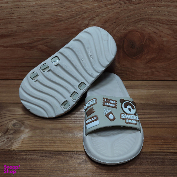 دمپایی بچگانه زیتون مدل سوییت رنگ کرم