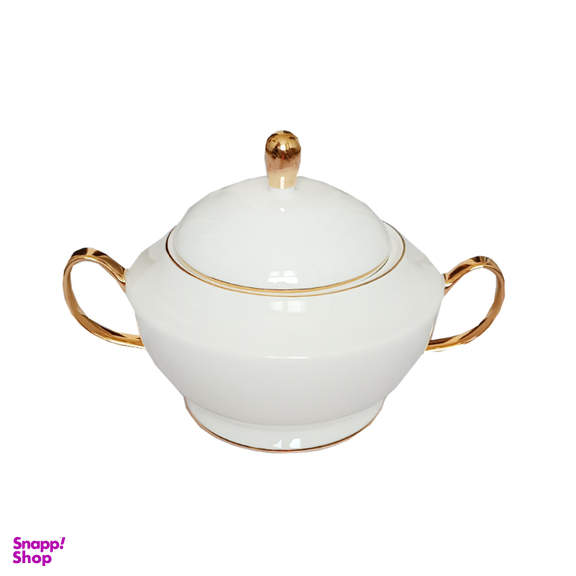 سرویس غذاخوری 154 پارچه ice grand طرح ساده دور طلایی