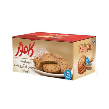 بیسکویت با سبوس فرآوری شده کامور وزن 220 گرم