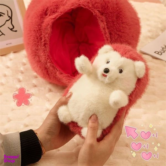 عروسک مدل جوجه تیغی سورپرایزی طرح سیب ارتفاع 36 سانتی متر