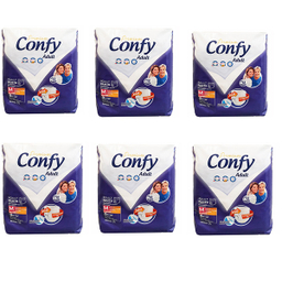 پوشک شورتی بزرگسال کانفی مدل پریمیوم سایز متوسط مجموعه 6 عددی