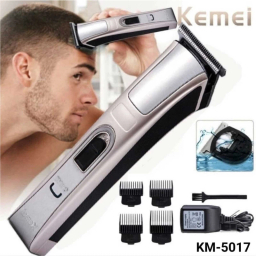 ماشین اصلاح موی صورت کیمی مدل KM-5017 به همراه موزن گوش و بینی و ابرو براون مدل BR-3007