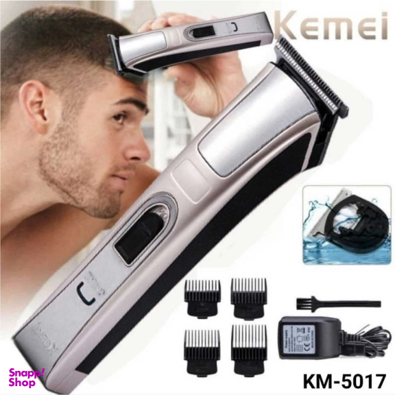 ماشین اصلاح موی صورت کیمی مدل KM-5017 به همراه موزن گوش و بینی و ابرو براون مدل BR-3007
