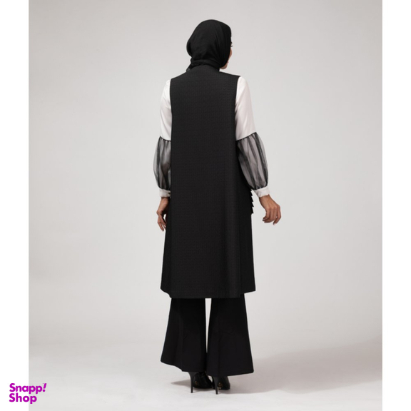 جلیقه رسمی زنانه برنس کد 70103 رنگ مشکی مات