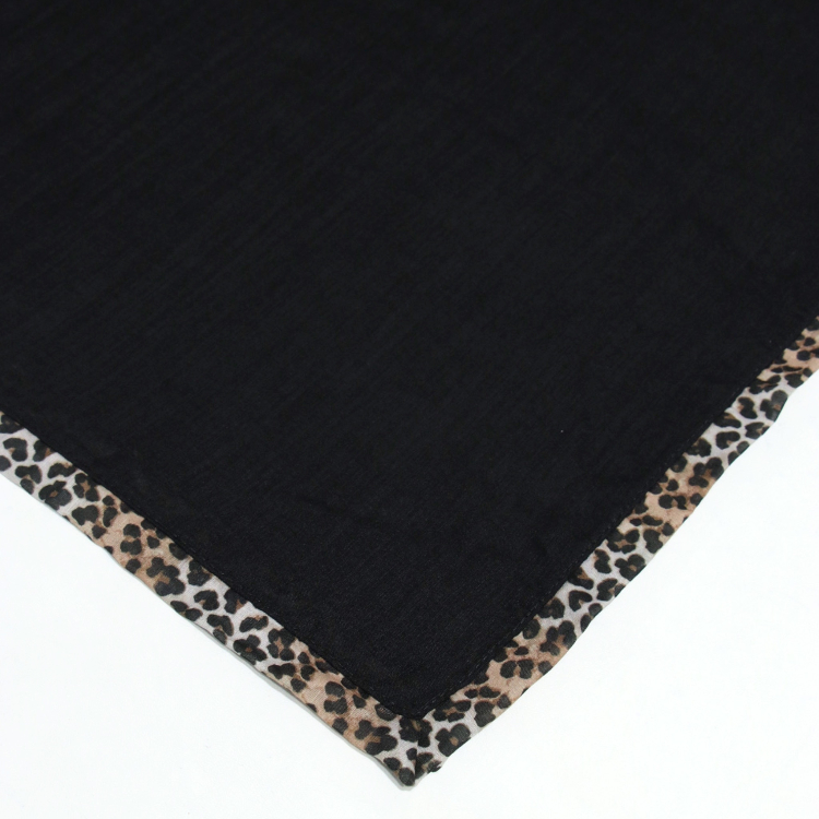 شال زنانه مدل حاشیه پلنگی کد ana9080