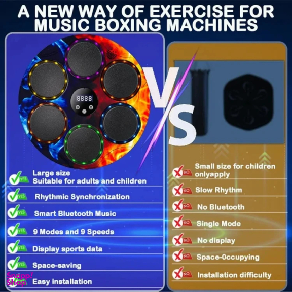 کیسه بوکس موزیکال مدل SMART PLUS