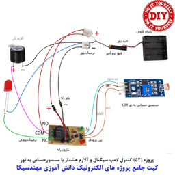 کیت آموزش الکترونیک مهندسیکا مدل 55 پروژه جامع دانش آموزی DIY+55