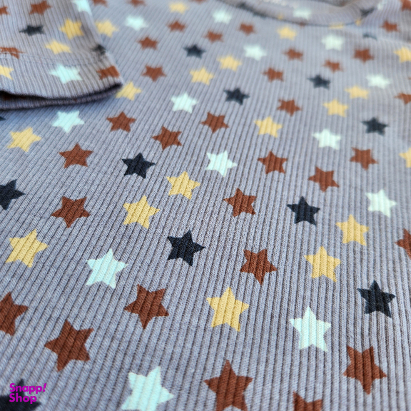 بادی نوزادی نیم ایت طرح ستاره کد 10257 رنگ آبی تیره