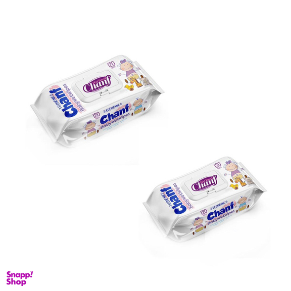 دستمال مرطوب کودک چانف مدل اقتصادی مجموعه 2 عددی