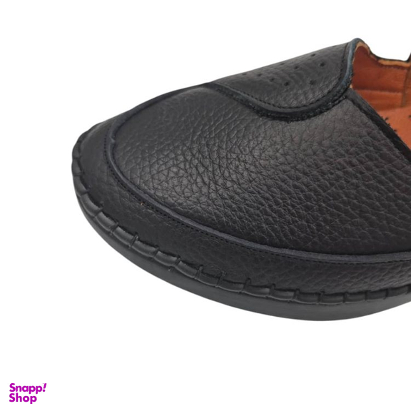کفش طبی زنانه چرم ریباری مدل R71 رنگ مشکی