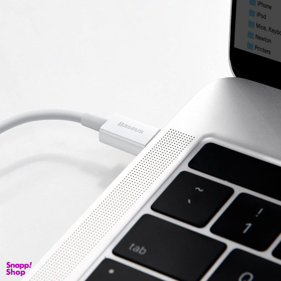 کابل تبدیل USB-C به لایتنینگ باسئوس مدل CATLYS-02 طول 25 سانتی‌ متر