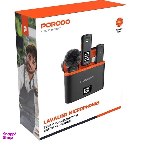 میکروفون بی سیم یقه ای پرودو مدل Lavalier Microphone PD-WCDMIC