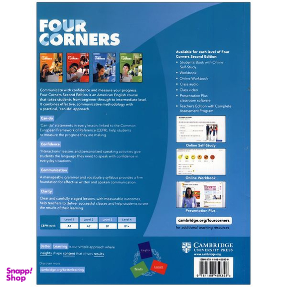 کتاب four corners 3 2nd اثر Jack C. Richards and David Bohlke انتشارات کمبریج